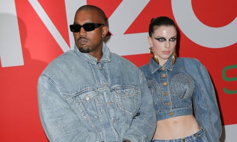US rapper Kanye West and Julia Fox at the Kenzo fashion show during Paris Fashion Week.  The Australian prime minister, Scott Morrison, said the nation’s Covid rules ‘apply to everybody’
