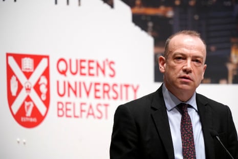 Chris Heaton-Harris speaking at Queen’s University this morning.