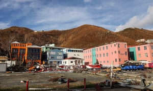 A picture provided by the British MoD shows some of the destruction in Road Town, Tortola, British Virgin Islands left by Hurricane Irma.