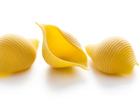 Conchiglioni pasta shells – dried uncooked.
