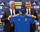 ‘I’m very sorry’: Mancini apologises after being reappointed as Italy head coach