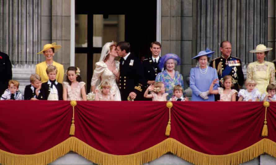 The duke and duchess on their wedding day