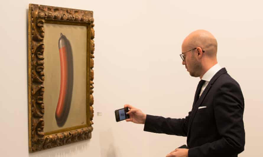 The Helmeted Sausage by Rene Magritte.