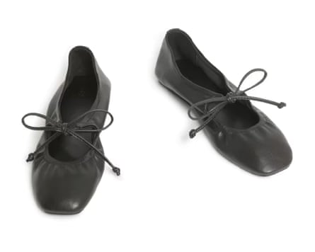 M&S Collection Bow Flat Ballet Pumps .50