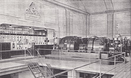 The plant’s turbine hall as it was c1928.