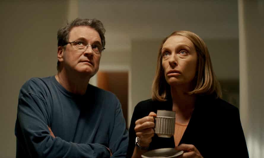 Colin Firth and Toni Collette in The Staircase.