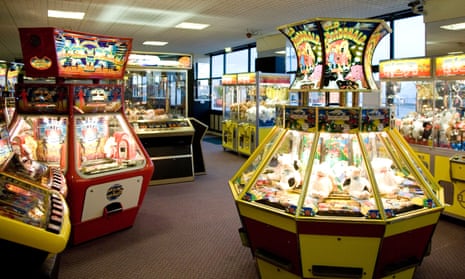 Gambling machines inside an amusement arcade