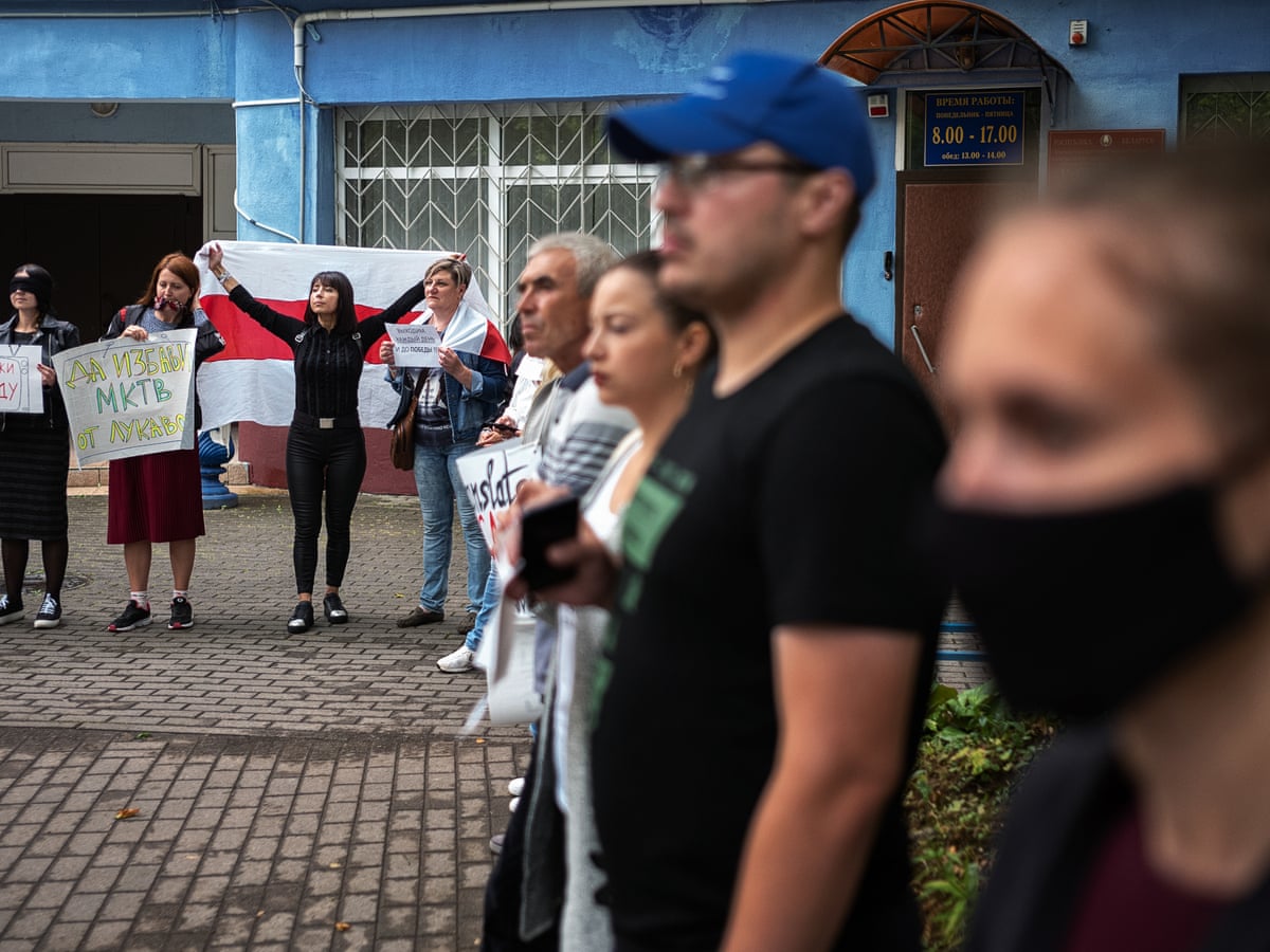 Belarus protests: Minsk still in revolt after week of fear, pride and hope  | Belarus | The Guardian