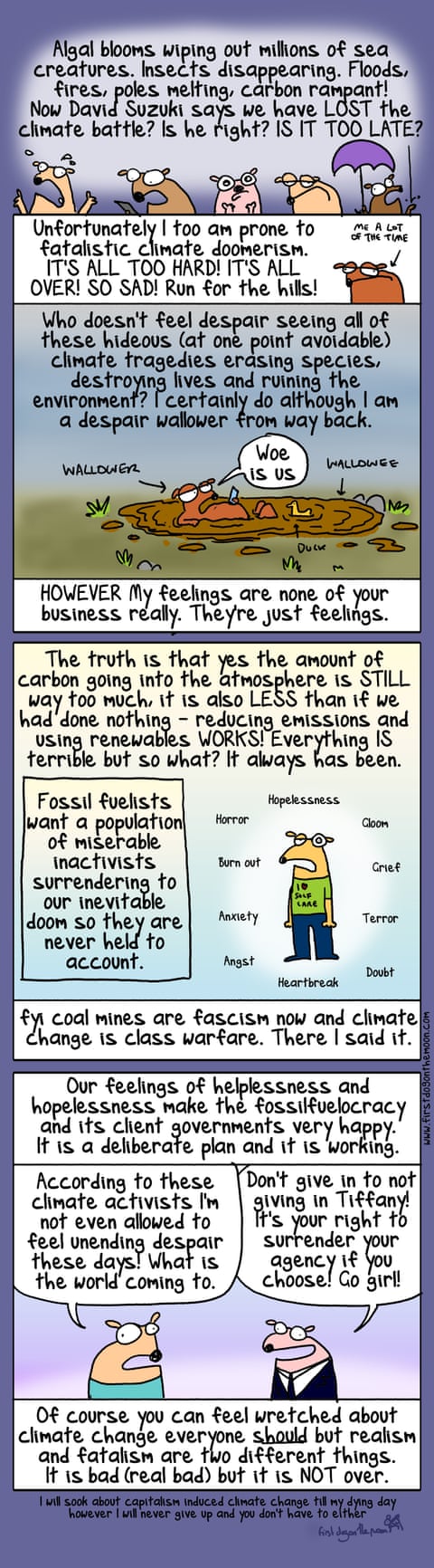 Cartoon by First Dog on the Moon titled Algal Kerfuffle, panel 1