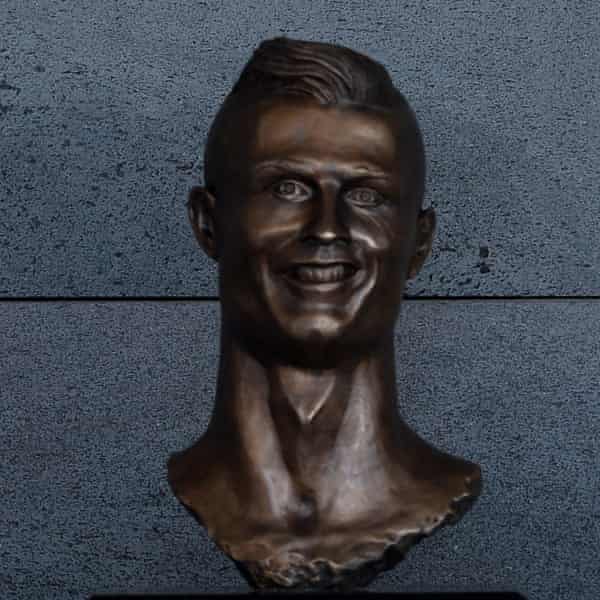 Madeira airport’s notorious Ronaldo statue