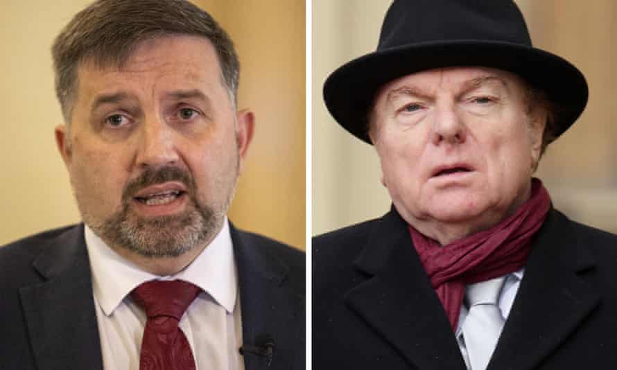 Robin Swann (left) and Sir Van Morrison.