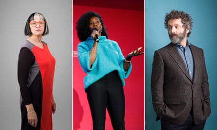 Previous guests including (from left) Philippa Perry, Jamelia and Michael Sheen.