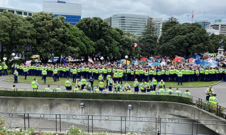 New Zealand police have cleared protesters demonstrating against Covid restrictions and a variety of other issues from parliament grounds.