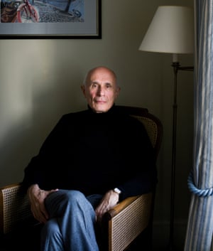 Holocaust survivor Peter Lantos at home in London