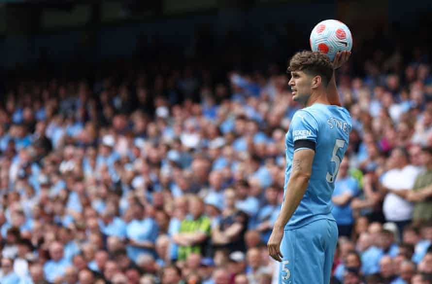 John Stones is playing at right-back this afternoon.