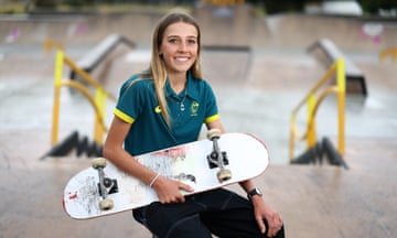 Australian skateboarder Chloe Covell at Pizzey Park