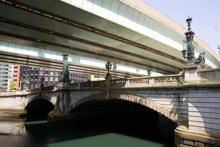 The beautiful old stone bridge Nihonbashi in Tokyo