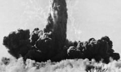 Cloud formed by an atomic bomb explosion, Maralinga, South Australia, Australia