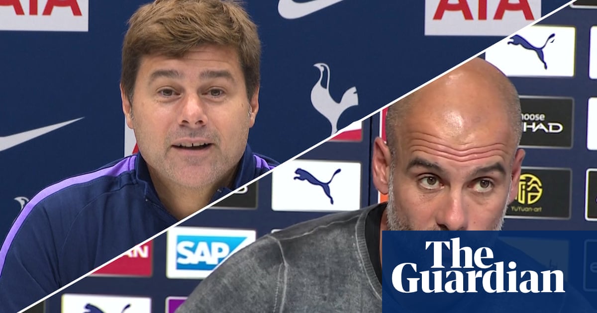 Pep v Poch: Spurs manager jokingly suggests one-on-one competition with Guardiola – video