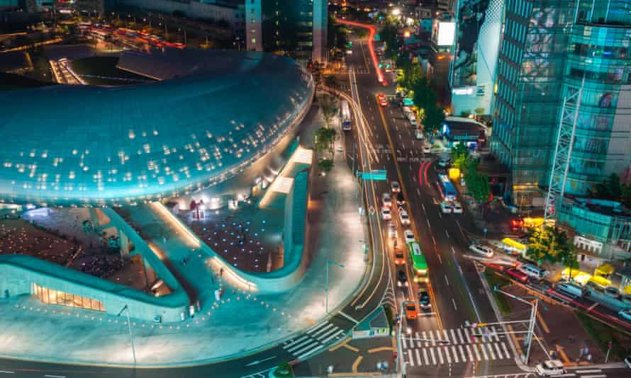 Dongdaemun Design Plaza is a new urban development in Seoul, South Korea, designed by Zaha Hadid.