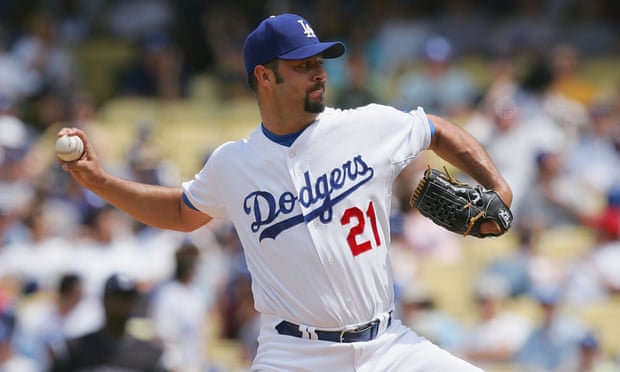 Esteban Loaiza during his time with the Dodgers in 2008