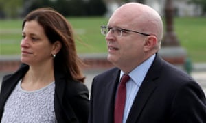 Philip Reeker arrives to testify in impeachment inquiry against Donald Trump, in Washington.