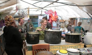 The Grow Heathrow squat in 2014.