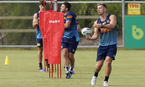 Bryce Cartwright during the Gold Coast Titans training session 6 May 2020.