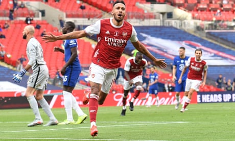 Aubameyang at the double as Arsenal turn tables on Chelsea to win FA Cup