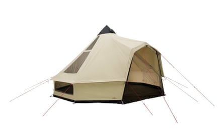 A beige Robens Settler Sky Tent