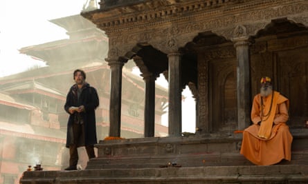 Cumberbatch on location in Kathmandu.