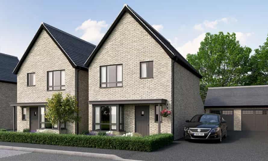 Countryside is a member of the FTSE 250 index, building homes such those in this digital render of a project near Peterborough.