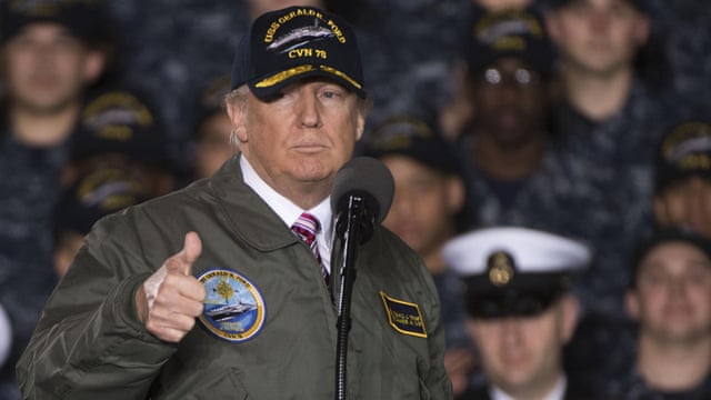 Image result for Trump in military jacket