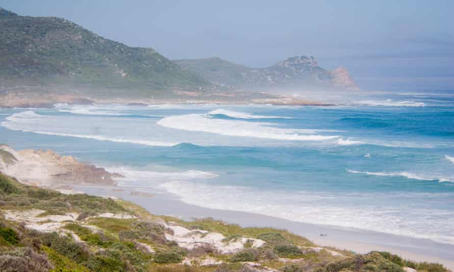view from Platboom Beach towards Cape of Good Hope