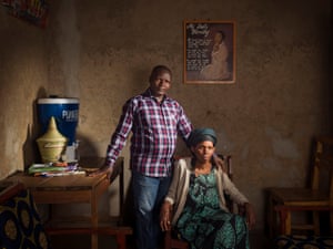 Victim of the Rwandan genocide Rose Mukarusagara with the perpetrator of crimes against her, Ezechiel Niyibizi, whom she forave after reconciliation sessions