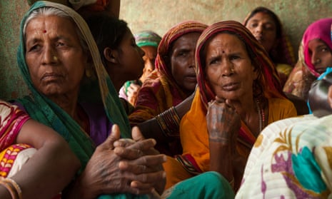 Women in Bhramarpura, a town in Nepal populated mainly by women as the men have migrated for work