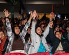 ‘Like a father to us’: pride and protest as thousands flock to see Narendra Modi in Melbourne