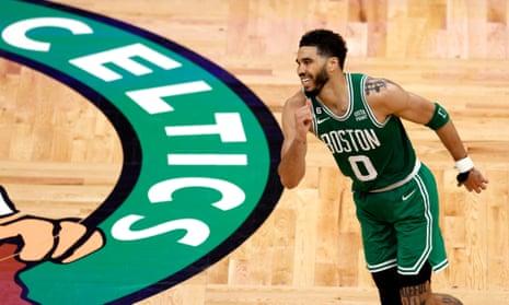 Celtics forward Jayson Tatum scored 21 points in his team’s Game 5 win over the Heat on Thursday night.