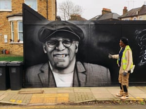Ian Wright, London mural.