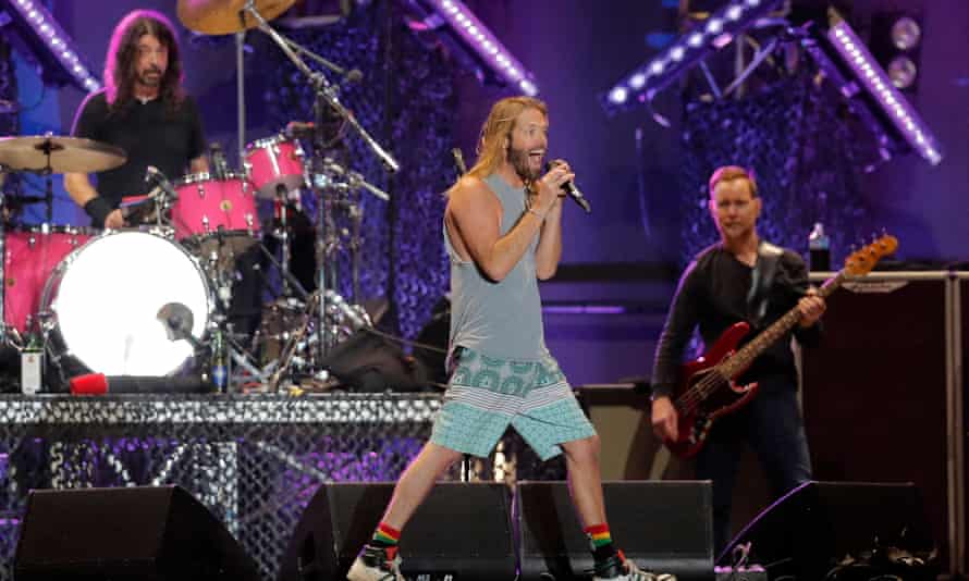 On stage at Lollapalooza