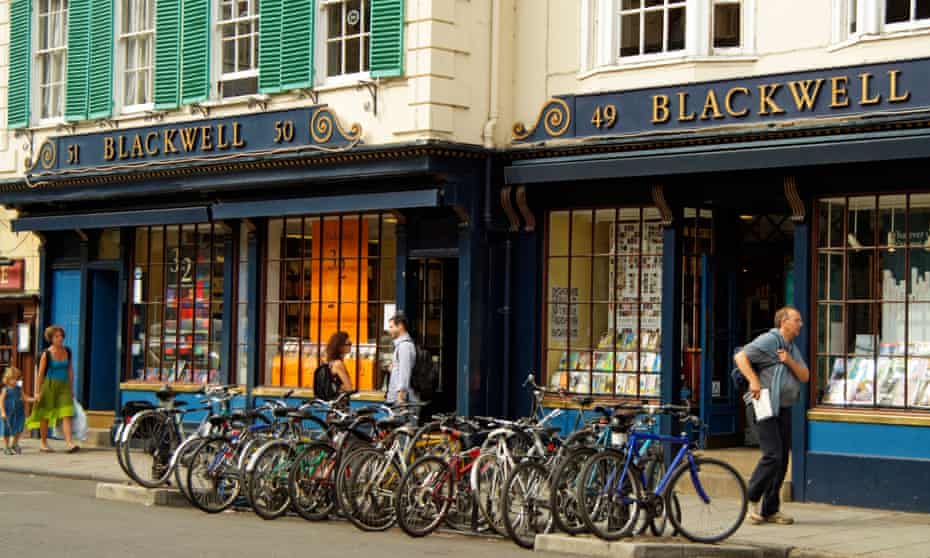 The Blackwell book shop in Broad Street, Oxford.