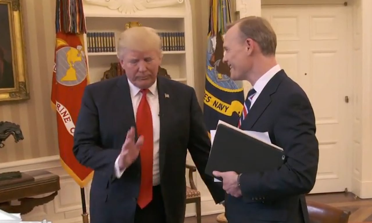 Trump Cuts Short Interview When Asked About Unfounded Wiretap Claims Video Us News The Guardian Trump Cuts Short Interview When Asked About Unfounded Wiretap Claims Video Us News The Guardian