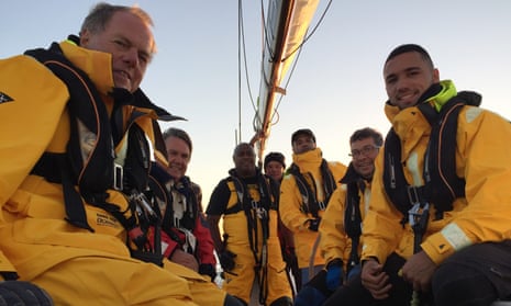 The crew aboard the yacht raced by Tribal Warrior Sailing