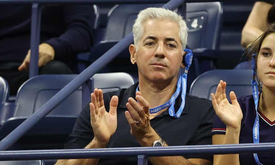Bill Ackman watches the tennis at the US Open in New York in September.