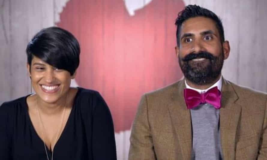 Hema and Ajai on the show, after their first date.