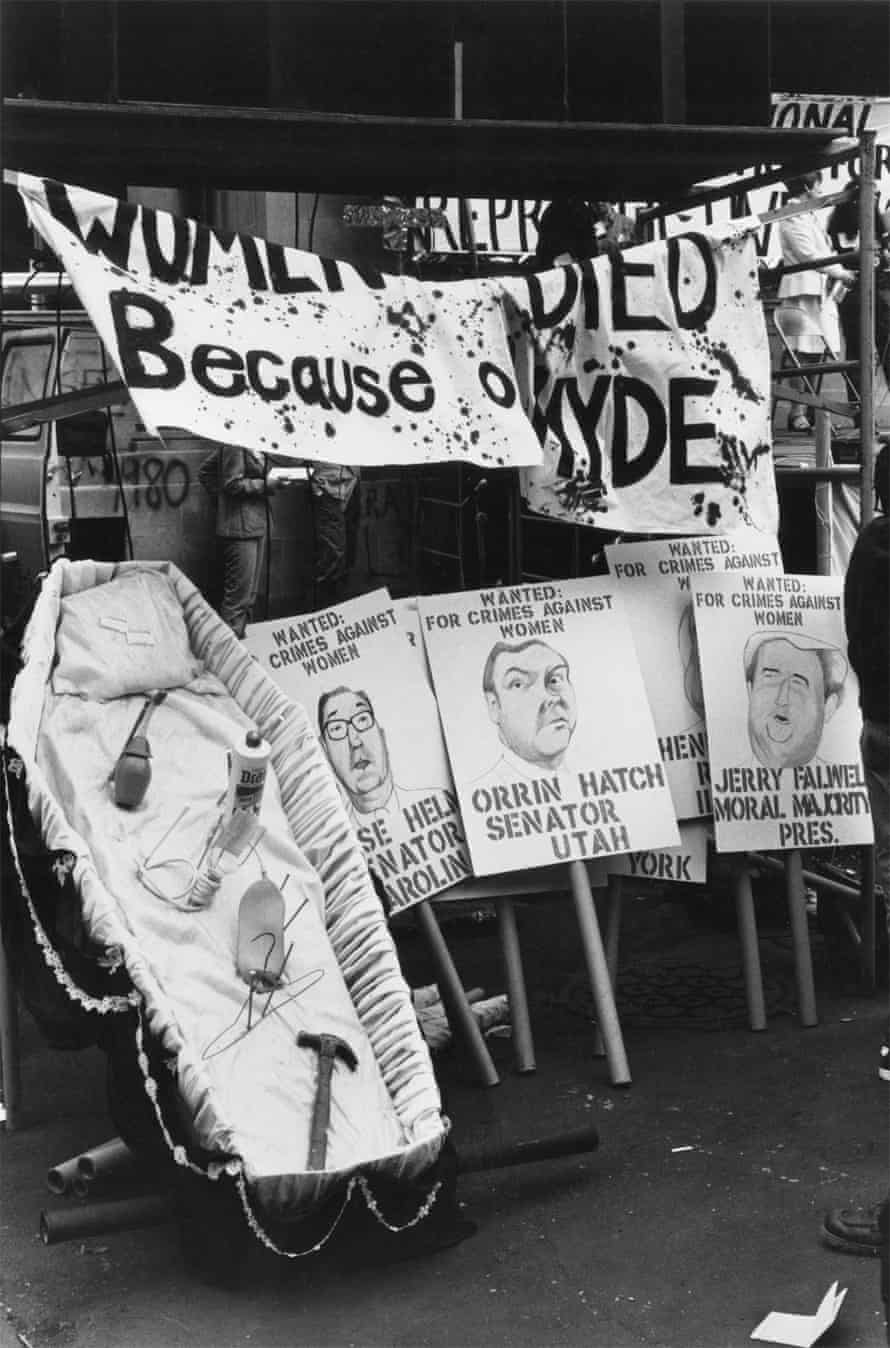 A pro-choice rally in the 1980s.