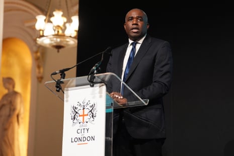 Deputy Prime Minister David Lammy speaking during the launch of the Government's anti-corruption strategy at home and abroad to strengthen national security and drive growth, at Mansion House in London.