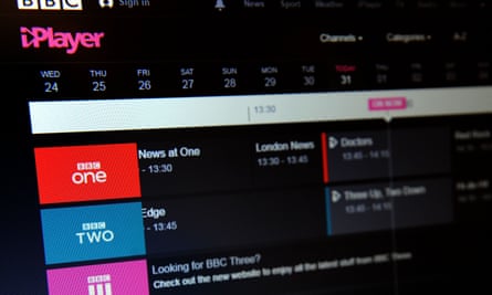 BBC iPlayer on an laptop