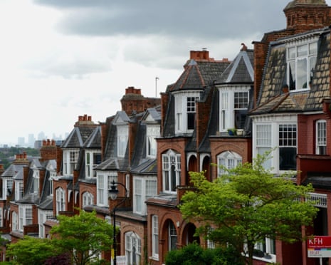 Residential street in Muswell Hill, north London