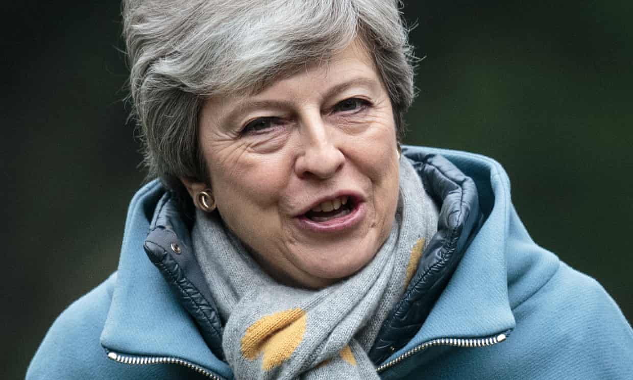 May’s only response on Sunday was a homespun video that called for a compromise solution.